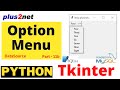 Tkinter OptionMenu options from MySQL or SQLite Database tables for user selection