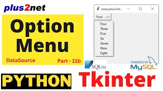 Tkinter OptionMenu options from MySQL or SQLite Database tables for user selection