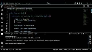 Recursion || Print all Subsequence of a String using Recursion || java || coding