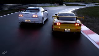 [PS5] GT7 Nürburgring RE Amemiya FD3S RX-7 VS Nissan R33 GT-R V•spec  '97 (v1.55)