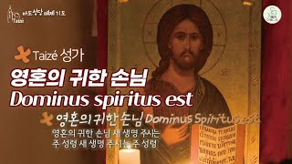 Taizé 떼제 성가 I 영혼의 귀한 손님 Dominus Spiritus est I 영혼에 귀한 손님 새 생명 주시는 주 성령 I 떼제 찬양 영상제작 가톨릭스튜디오