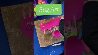This week in preschool, it's all about bugs! 🐛 At the art table, my students got creative,