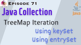 TreeMap Iterate Java | keySet | entrySet | Java Collection Framework