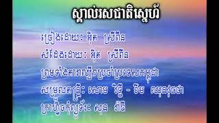 ស្គាល់រស់ជាតិស្នេហ៏ ភ្លេងសុទ្ធ (ស) Horng BOPHA 015 011