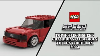 Top 10 LEGO Speed Champions Audi MOCs you can Build in 2023