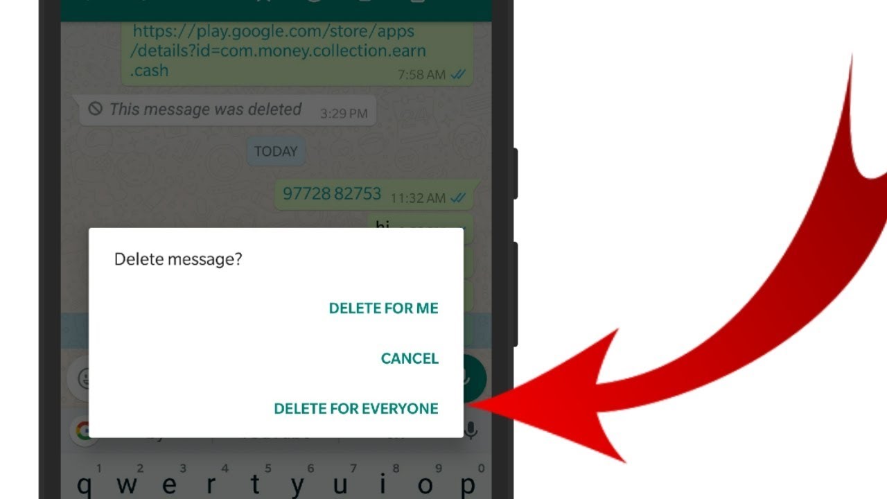 How To Recall Deleted Message On WhatsApp | Delete For Everyone | Live ...