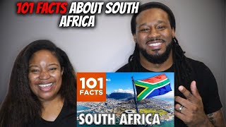 🇿🇦 LET'S LEARN ABOUT THE RAINBOW NATION! American Couple Reacts "101 Facts About South Africa"