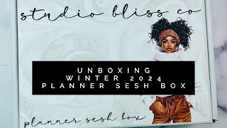 Unboxing | Studio Bliss Co | Planner Sesh Box | Winter 2024 | Whimsical