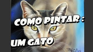 Como Pintar :  Um Gato ( Passo a Passo )