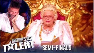 Queen Elizabeth On BGT Delivers a SMACKDOWN To The Judges! | Britain's Got Talent 2019