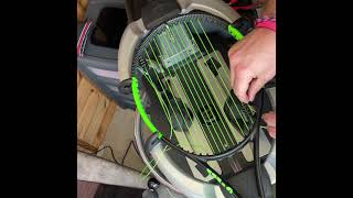 Tennis Racket Stringing - ATW on a Wilson Blade Team