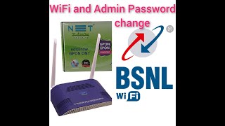 how to change BSNL WiFi password and Admin password in Tamil