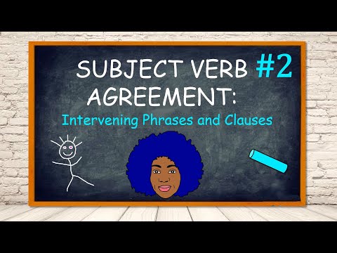 What is intervening phrase example?
