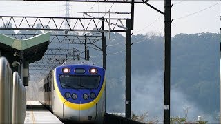 2014/02/21-通勤電聯車EMU800型國產車(827+828)試運轉8798次,泰安站通過.