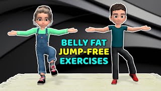 HELP KIDS LOWER BELLY FAT SAFELY BY DOING THESE STANDING JUMP-FREE EXERCISES
