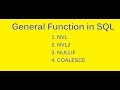General Function in SQL| NULLIF function in SQL | SQL built-in Function