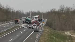 Prometna nesreća na autocesti kod Ludbrega