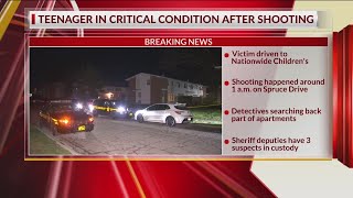 Shooting in southern Franklin County leaves teen in critical condition