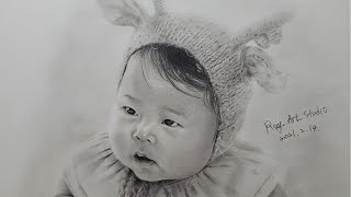 How to draw a Baby2 | pencil drawing | 아기그리기2 (인물화)