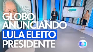 PLANTÃO GLOBO: WILLIAM BONNER anunciando LULA como PRESIDENTE ELEITO DO BRASIL (30/10/2022)