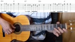 Glinka - Polka - Easy Guitar melody tutorial + TAB Guitar lesson