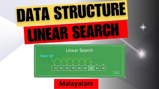 Linear Search || Data Structure || Malayalam || Python Programing