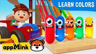 appMink Toddler Colour Learning | Toddler Learn Shapes with Toy Vehicles