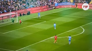 EDERSON ALMOST SCORES AN OWN GOAL VS LIVERPOOL