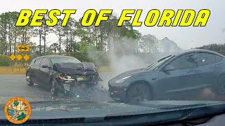 BEST OF FLORIDA DRIVERS 2023 | 40 Minutes of Road Rage, Accidents, Convenient Cop & More