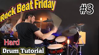 Rock Beat Friday - Improve Your Rock Groove #3 Hard Drum Tutorial