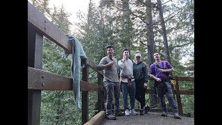 Waterfall hike with roommates