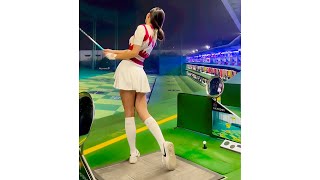 [세로골프TV] 압도적 피지컬183cm!! 장신에서 나오는 파워풀 스윙 KLPGA 류혜인 프로 스윙 모음 #류혜인프로