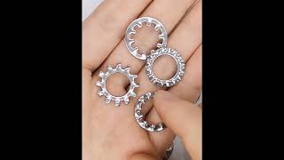 DIN6797 DIN6798 Stainless steel Internal & External Tooth lock washer #lockwasher #fastener #washers