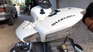 Suzuki GS150R  cambia tu mismo aceite de amortiguadores.