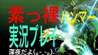 【MH4】素っ裸でジンオウガ！【雷鳴の正体見たり雷狼竜】深夜(｡-_-｡)