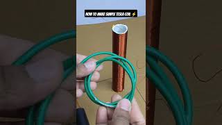 how to make simple Tesla coil ⚡ #diy #teslacoil