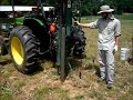 shelby tube coring in the reidsville nc tillage plots see how it s done