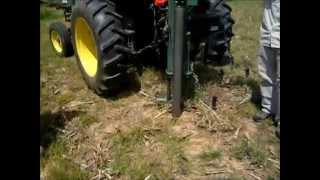 Shelby tube coring in the Reidsville NC tillage plots: see how it's done!