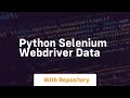 python selenium webdriver data