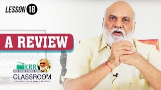KRR Classroom - A Review - Lesson 18 || #KRaghavendrarao