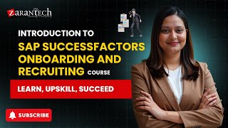 Introduction to SAP SuccessFactors Onboarding and Recruiting Course | ZaranTech