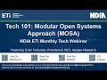 Tech 101: Modular Open Systems Approach