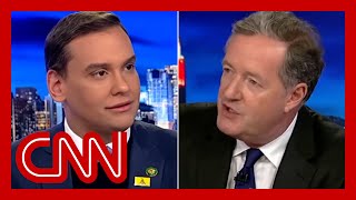 Piers Morgan confronts George Santos in TV interview