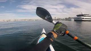 Interaction of wing paddle length and stroke type on paddling load (