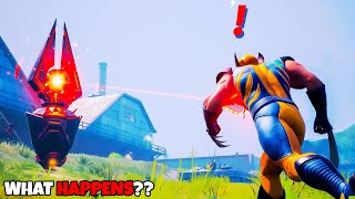 What Happens if Boss Wolverine Meets Galactus Gorger in Fortnite | Wolverine vs Galactus