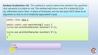 Strings in Java - Part 3: Character class