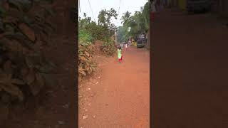 Mahira kharkar walking in Dabhol village December 2020