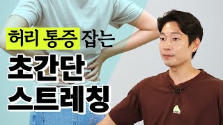 전문가가 알려주는 간단하지만 최고 효과 허리 스트레칭 - 스트레칭의 정석 #01 허리 통증