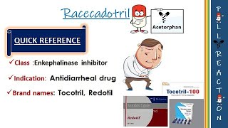 Racecadotril and its adverse effects | MOA