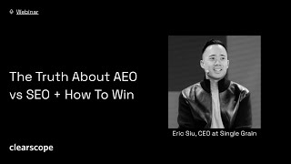 Optimizing Your AEO & SEO Workflows Using AI (Claude Code) With Eric Siu